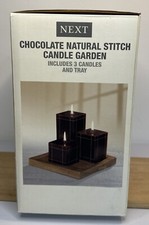 Next Chocolate Natural Stitch Candle Garden In Original Box