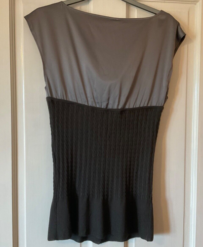 Next Lady's Top Size 12 Light & Dark Grey - Picture 4 of 4