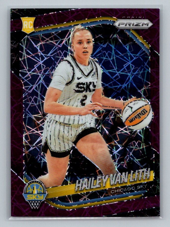 2025 WNBA Prizm Hailey Van Lith #2 Purple Velocity /59 RC