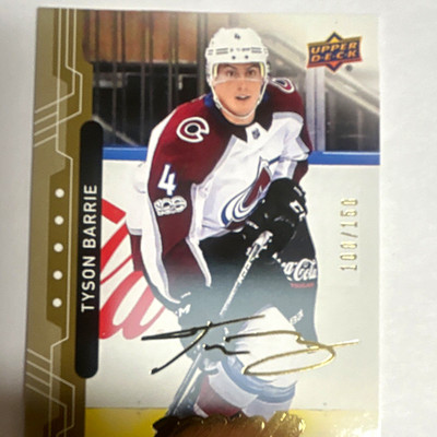 Upper Deck 2018-19 MVP Tyson Barrie #81 Colorado Avalanche Auto Serial /199