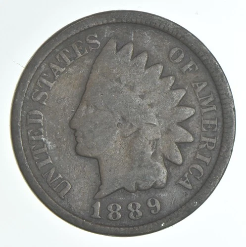 1889 Indian Head Cent AC Average Circ *7746