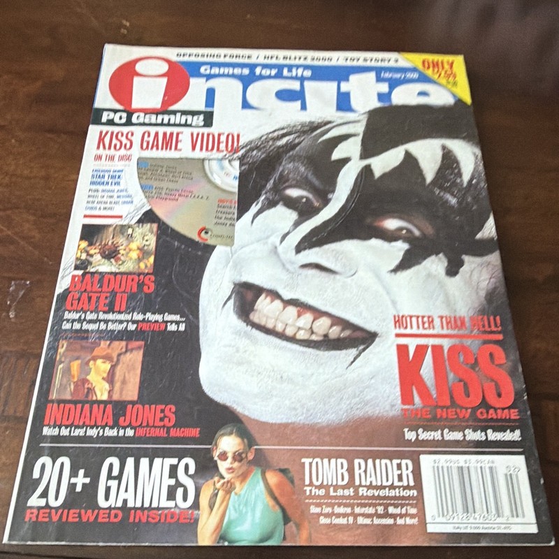 Incite Magazine May 1999 Issue #22 Vol 4 Video Games KISS w/ Cover Disc