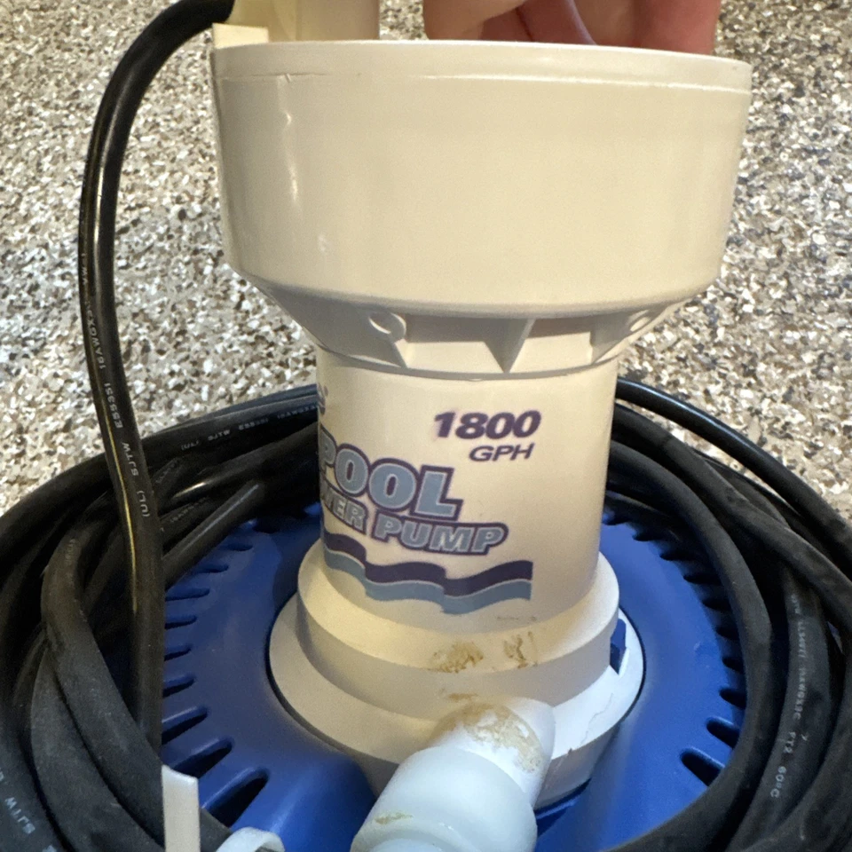 Rule Pool Cover Drain Pump M-2497 25' Power Cord Tested Works - Image 2 of 4