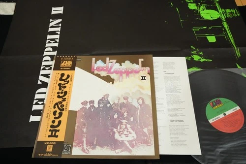 LED ZEPPELIN II complete w/poster JAPAN VINYL LP OBI GATEFOLD P-10101A