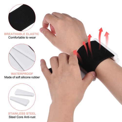 Adjustable Wrist Ankle Weights 2lbs Total (1lb Each) Workout Leg Weights White - 第 3/7 張圖片
