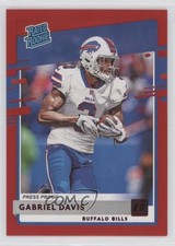 2020 Panini Donruss Rated Rookie Press Proof Red Gabriel Davis #337 0z3d