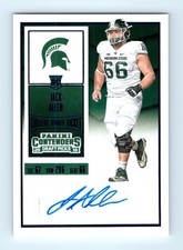 2016 Panini Contenders Draft Picks #258 Jack Allen Draft Ticket Blue Foil