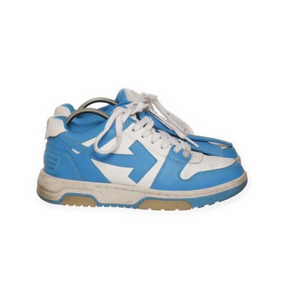 Off-White, Trainingsschuhe, Größe: 38, Leder, Blau/Weiß, Herren #Cuo