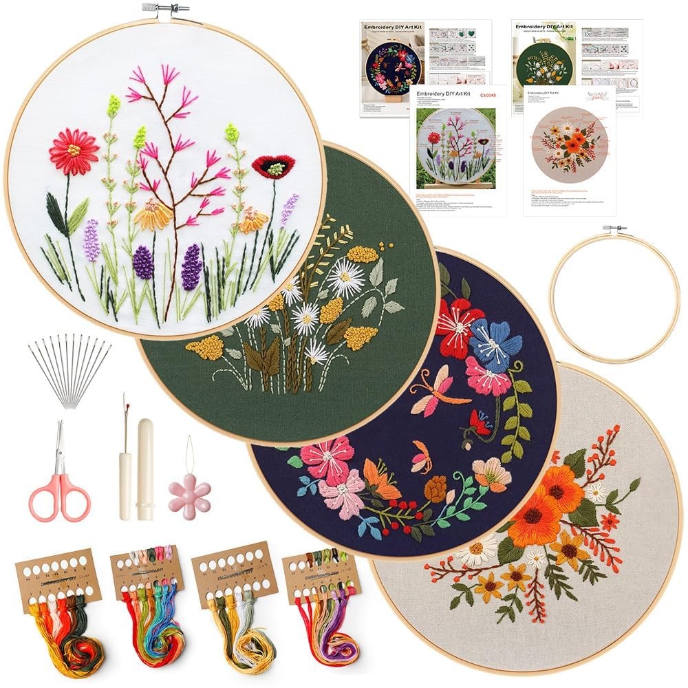 Kit For Beginners Adults Diy Starter Kit, Cross Stitch Kits.