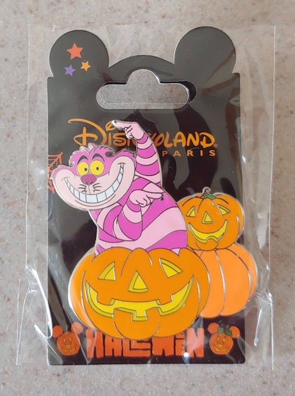 Disney Trading Pin DLP DLRP Cheshire Cat Halloween Pumpkin Alice in Wonderland