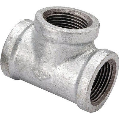 ProSource PPG130R-25X20X20 Pipe Tee, 1 x 3/4 x 3/4 in, FIPT, Malleable Steel, SC