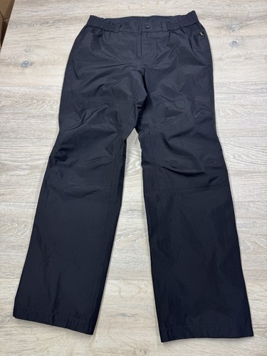 Cabelas GORE-TEX Rain Pants Mens Medium Black Waterproof Hiking Hunting Fishing