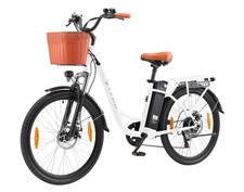 Damen Elektrofahrrad 26"E-fahrrad 250W E-City bike Hinterradmotor e Bike W/ Korb