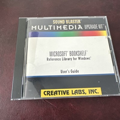 VTG 1992 Sound Blaster Multimedia Upgrade Kit Microsoft Bookshelf CD-ROM PC