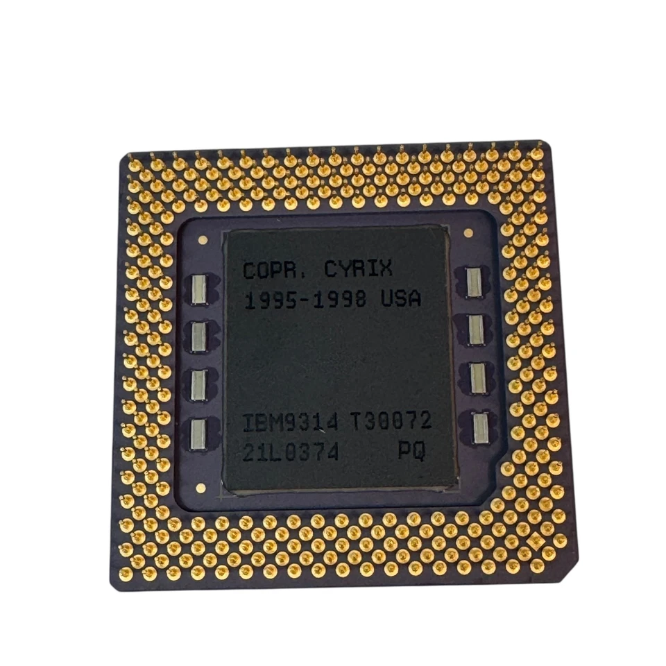 De colección IBM 6x86MX PR300 6x86MX 3.5x 66Mz CPU Chip Socket 7 2.9V Retro Dorado Foto 2 de 2