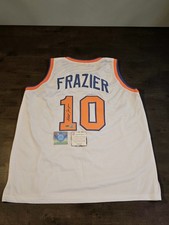 WALT FRAZIER SIGNED NEW YORK KNICKS #10 JERSEY TOTAL SPORTS AUTHENTICS Size XL