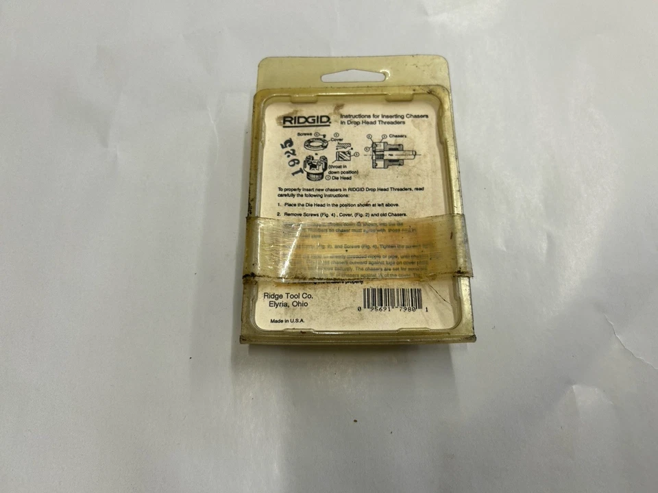 Ridgid 37980, 1-1/2” NPSM, 12-R Alloy Pipe Dies. New Old Stock - Image 4 of 4