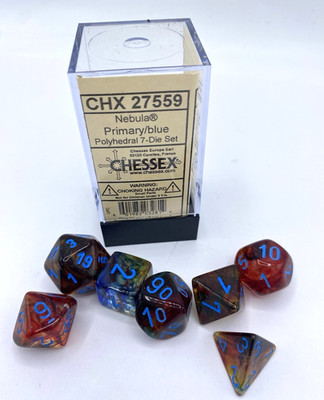 CHESSEX CHX 27559 Nebula Polyhedral 7 Würfel SET Würfelset D4 D6 D8 D10 D12 D20