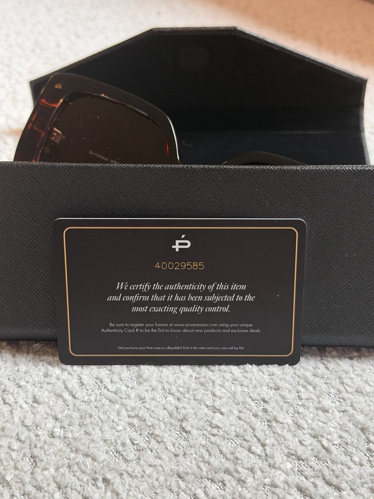 Privé Revaux Women’s Oversized Tortoiseshell Sunglasses Black/Brown w/ Case/Box 5