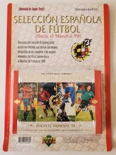Upper Deck Selección ESPAÑOLA de Fútbol boxed set trading cards Hacia el Mundial