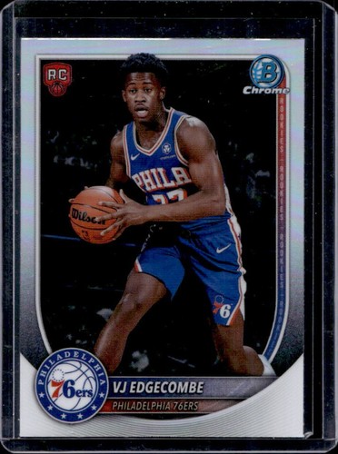 2025-26 Bowman VJ Edgecombe Chrome RC Red Rookie Variation SP #BRR-3 76ers