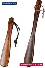 2PCS Shoe Horn Long Handle for Seniors Men Women, Wooden Shoe Horn