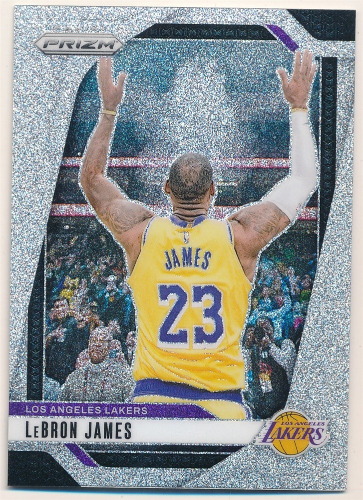 LEBRON JAMES 2024/25 PANINI PRIZM #130 GLITTER PRIZMS LOS ANGELES LAKERS RARE SP