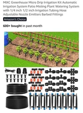 MIXC Greenhouse Micro Drip Irrigation Kit Automatic Irrigation System Patio -NEW