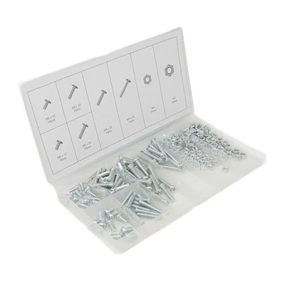 DAPETZ 220PC Bolt & Hex Screws Kit Assorted M5 & M6 Stainless Steel Bolts Nuts Set