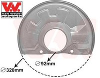 VAN Wezel 5940371 Spritzblech FüR Bremsscheibe FüR Mitsubishi FüR Volvo