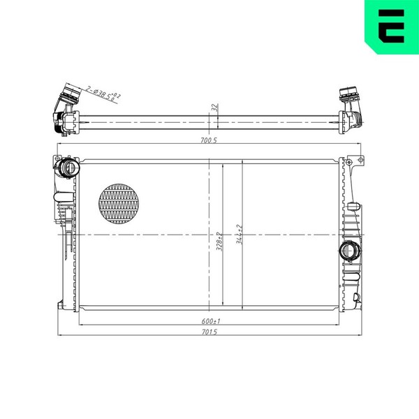 ERA MotorküHler WasserküHler 673124 FüR BMW 1Er F20 F21 3Er F30 F80 Touring F31-image