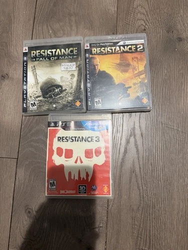 Sony PlayStation 3 PS3 Resistance 1 2 3 Trilogy Bundle Lot
