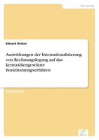 Eduard Becker | Auswirkungen Der Internationalisierung Von Rechnungslegung...