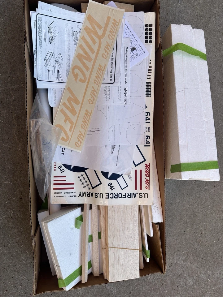 Grumman F6F Hellcat-60 size Warbird -Wing Mfg kit - Image 2 of 4