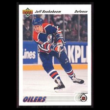 Jeff Beukeboom #394 1991 Upper Deck Edmonton Oilers Hockey Card NHL NM