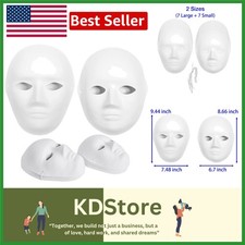 14 Pack Paper Mache Masks Bulk Art Crafts for Theatre Halloween Masquerade