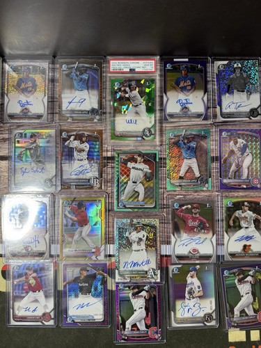 2026 Bowman Chrome Lot 730+ 14 Autos, 6 Parallels, 35 Insert, 18 Mojo PSA 10 RC