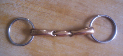 Used  Korsteel  Copper Mouth Oval Link Loose Ring  Bit  5 1/2'' mouth