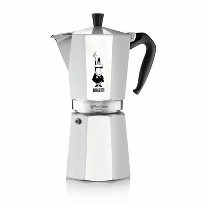 Bialetti Espressokocher Moka Express 12 Tassen Espresso Aluminium Silber 670 ml