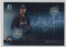2016 Bowman Draft Chrome Draft Dividends Refractor Brett Lilek #DD-BL 1v3
