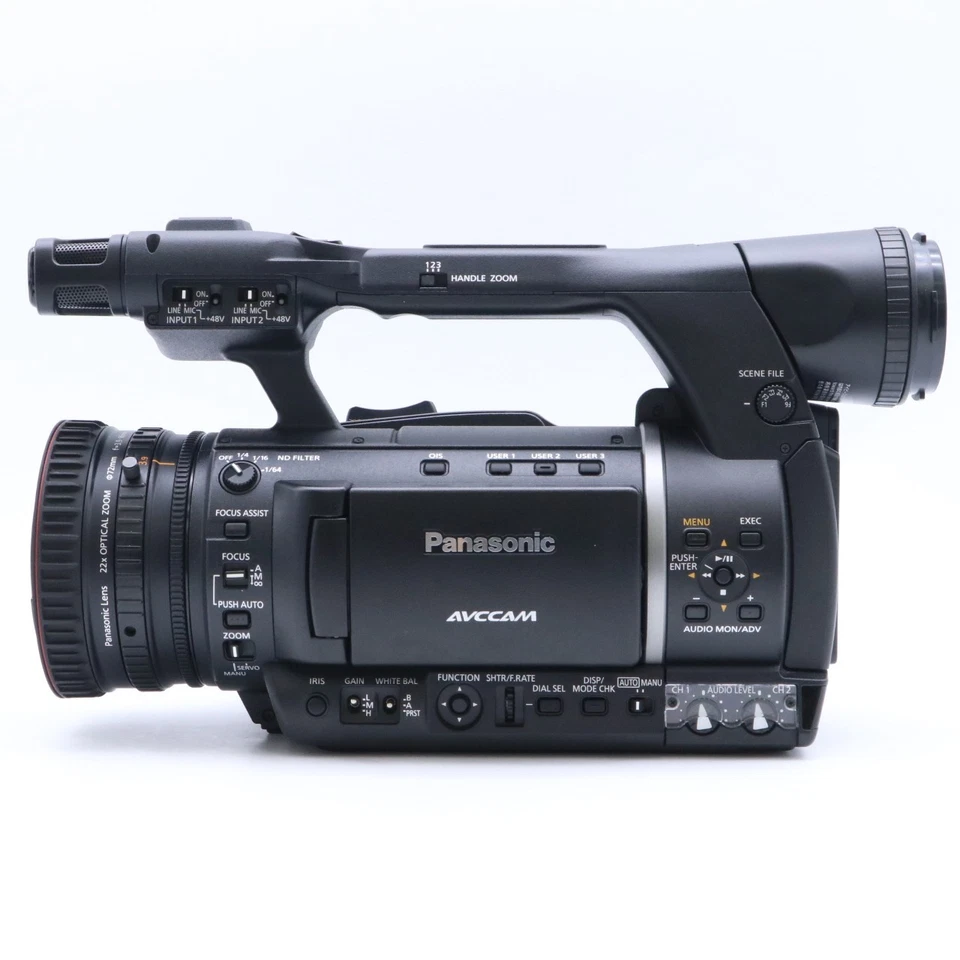Panasonic AG-AC160A AVCCAM Camcorder Black Hours Meter 1104H [Near Mint] #6584 - Image 4 of 4