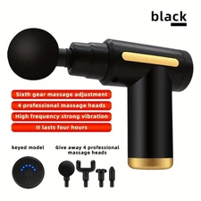 Mini Massage Gun Deep Tissue Massager 6-Speed Quiet Percussion Fascia Gun Type