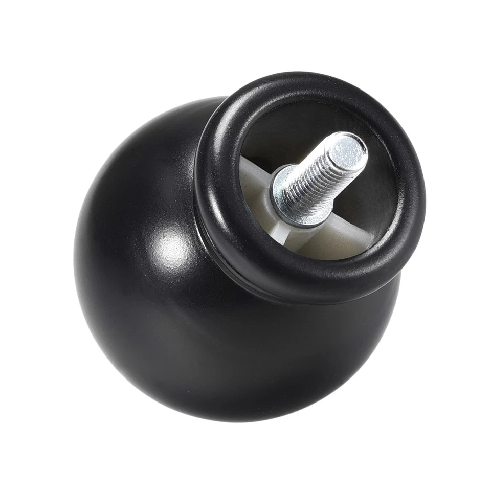 窗帘杆尖头塑料末端,总尺寸 49 毫米 x 34 毫米黑色 6 件 — 第 4/4 张图片