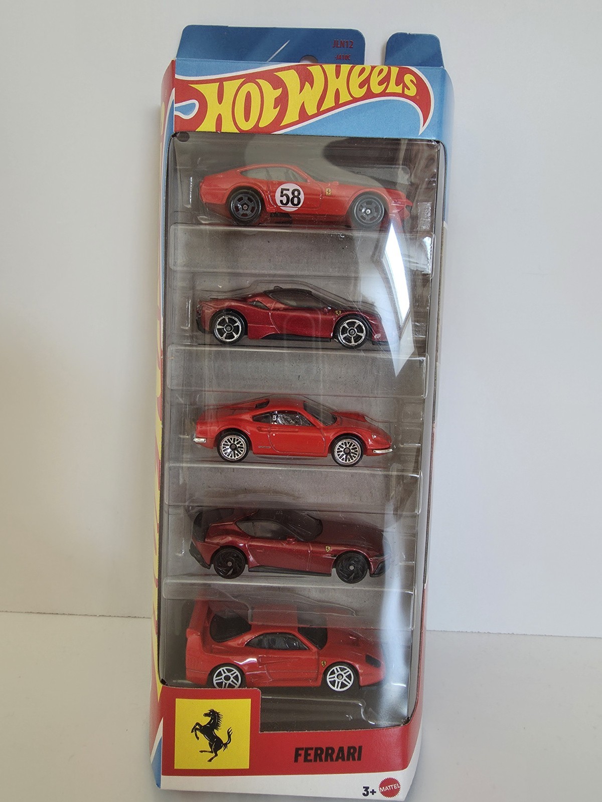 Mattel  Ferrari cars  Der 5er-Pack Hot Wheels Ferrari Serie / Geschenkset - Image 2
