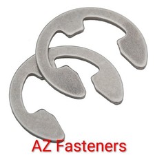 10mm External  Circlip E Clip Retaining Stainless Steel D1500-0010 (Pack Of 25)