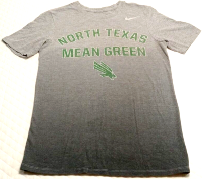 #ad Nike North Texas Men#x27;s Small T Shirt Mean Green NCAA Football Logo Heather Gray $14.97