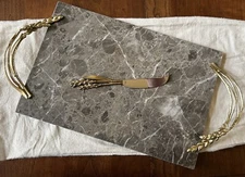 Michael Aram XL Wheat Cheeseboard With Knife