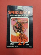 Speedway 2 Atari 2600, 1978 MANUAL ONLY