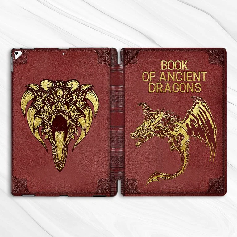 Book Of Ancient Dragons Case For iPad 10.2 Air 3 4 5 Pro 9.7 11 12.9 Mini - Image 4 of 4