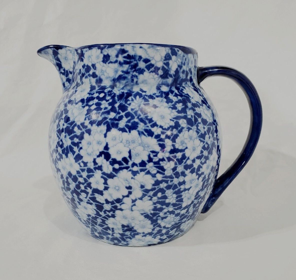 クラフト・布製品 Victoria Large VICTORIA WARE Water Pitcher 7 CHINOISERIE Blue CALICO Floral